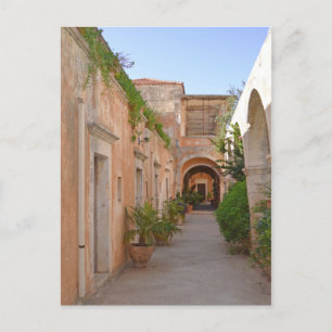Courtyard Monastery Postcard