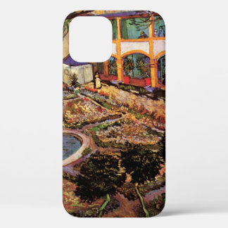 Courtyard of Hospital at Arles by Vincent van Gogh iPhone 12 Case
