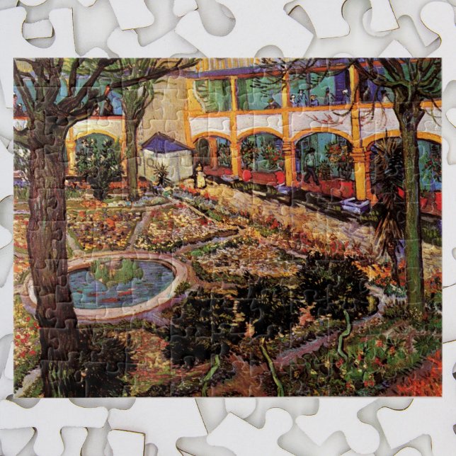 Courtyard of Hospital at Arles by Vincent van Gogh Jigsaw Puzzle (Creator Uploaded)