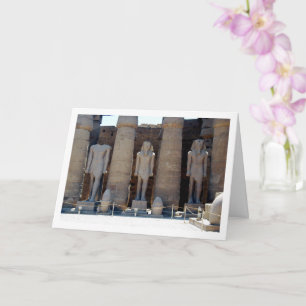 Courtyard of Ramesses II in Luxor Temple Card