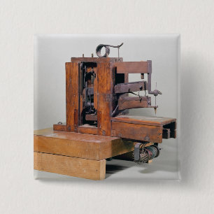 Couseuse', the first sewing machine, 1830 15 cm square badge