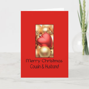 Cousin and Husband   Merry Christmas card