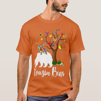 Cousin Bear Autism Awareness Love Support T-Shirt