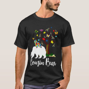 Cousin Bear Autism Awareness Love Support T-Shirt