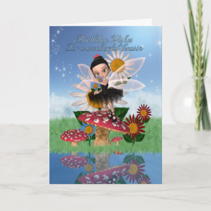 Cousin Birthday Card With Sugar Plum Fairy
