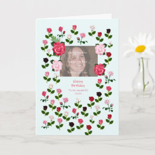 Cousin, Birthday, Roses Card