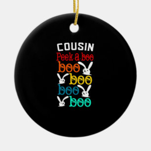 Cousin Bunny Game For Novelty Ceramic Ornament
