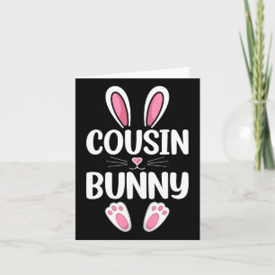 Cousin Bunny Matching Family Cousin Easter Day  Card