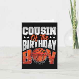 Cousin Bysketbyll Birthday Boy Family Byller B-day Card