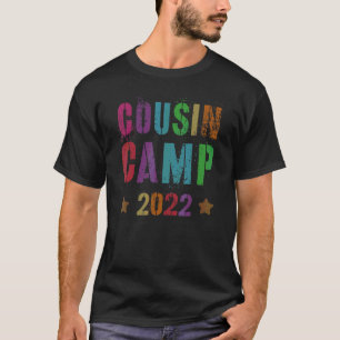 Cousin Camp 2022 Grandma Grandpa Sleepaway Sign Au T-Shirt