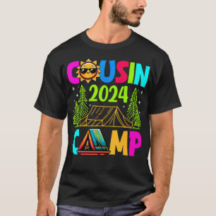 Cousin Camp 2024 Family Vacation Summer Camping Cr T-Shirt