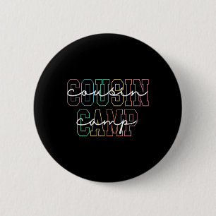 Cousin Camp 2025 Camping Campfire Summer Vacation 6 Cm Round Badge