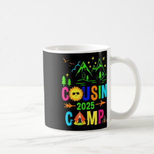 Cousin Camp 2025 Camping Campfire Summer Vacation Coffee Mug