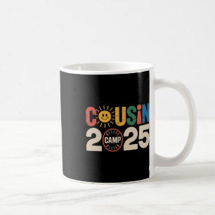 Cousin Camp 2025 Camping Campfire Summer Vacation Coffee Mug