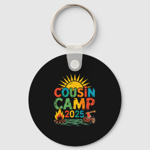 Cousin Camp 2025 Camping Campfire Summer Vacation  Key Ring