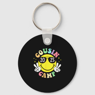 Cousin Camp 2025 Camping Campfire Summer Vacation Key Ring
