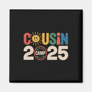 Cousin Camp 2025 Camping Campfire Summer Vacation Magnet