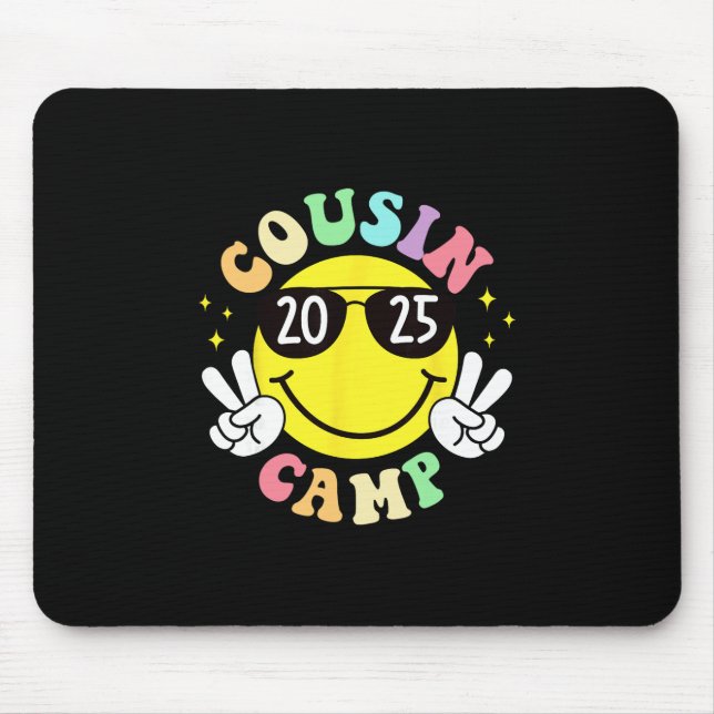 Cousin Camp 2025 Camping Campfire Summer Vacation  Mouse Pad (Front)