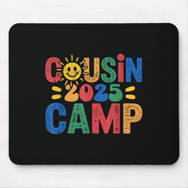 Cousin Camp 2025 Camping Campfire Summer Vacation  Mouse Pad (Front)