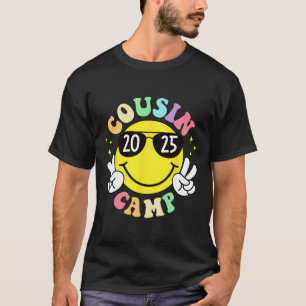Cousin Camp 2025 Camping Campfire Summer Vacation T-Shirt