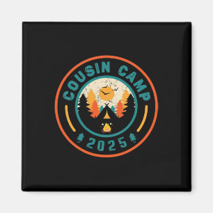 Cousin Camp 2025 Camping Crew Campfire Summer Vaca Magnet