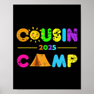 Cousin Camp 2025 Camping Summer Vacation 2025 Fami Poster