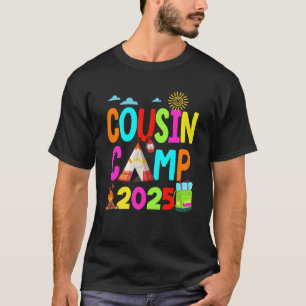 Cousin Camp 2025 Family Camping Summer Vacation Co T-Shirt