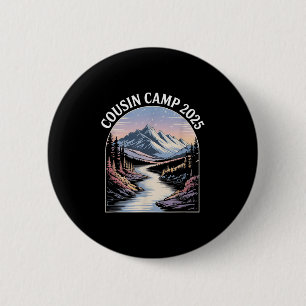 Cousin Camp 2025 Family Reunion Mountain Adventure 6 Cm Round Badge