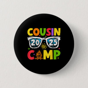 Cousin Camp 2025 Family Vacation Summer Camping  6 Cm Round Badge