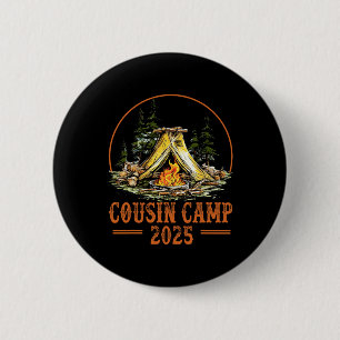 Cousin Camp 2025 Family Vacation Summer Camping Cr 6 Cm Round Badge