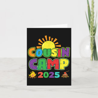 Cousin Camp 2025 Family Vacation Summer Camping Cr Card