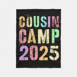 Cousin Camp 2025 Family Vacation Summer Camping Cr Fleece Blanket
