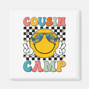 Cousin Camp 2025 Family Vacation Summer Camping Cr Magnet