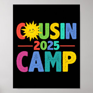 Cousin Camp 2025 Family Vacation Summer Camping Cr Poster