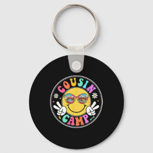 Cousin Camp 2025 Funny Camping Crew Summer Family Key Ring