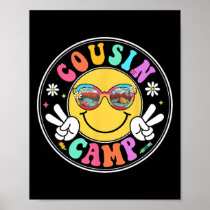 Cousin Camp 2025 Funny Camping Crew Summer Family  Poster