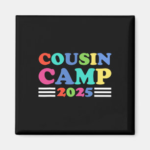 Cousin Camp 2025 Funny Summer Camping Family Magnet