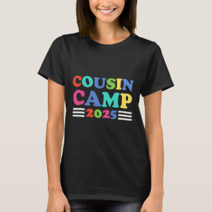 Cousin Camp 2025 Funny Summer Camping Family  T-Shirt