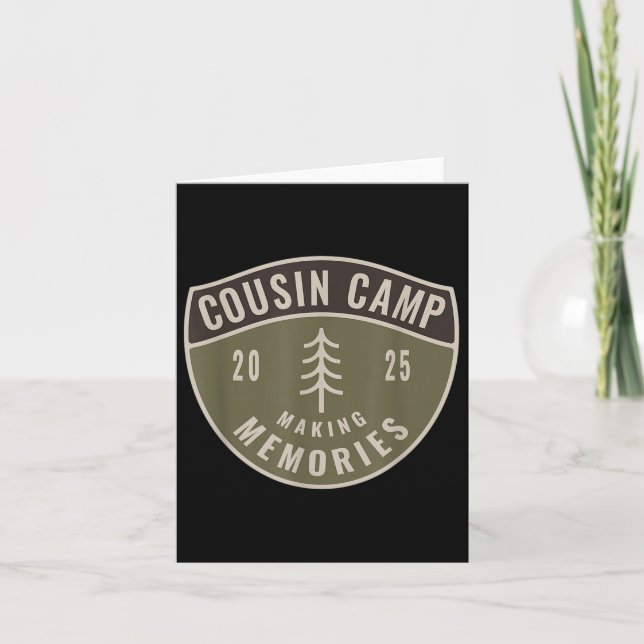 Cousin Camp 2025 Making Memories Summer Fun  Card (Front)