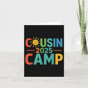 Cousin Camp 2025 Matching Outfit Outdoor Family Re Card