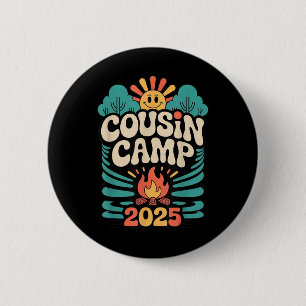 Cousin Camp 2025 Summer Vacation Trip Matching Fam 6 Cm Round Badge