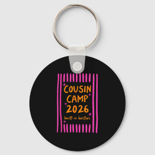 Cousin camp 2026 built-in besties camping campfire key ring