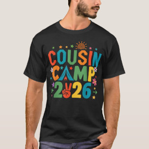 Cousin Camp 2026 Camping Summer Vacation Crew T-Shirt
