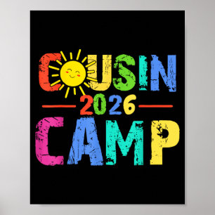 Cousin camp 2026 family vacation summer camping poster