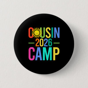 Cousin camp 2026 matching family vacation summer 6 cm round badge