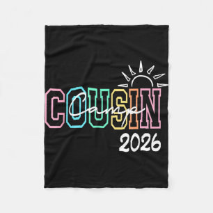 Cousin camp 2026 summer beach vacation family fleece blanket