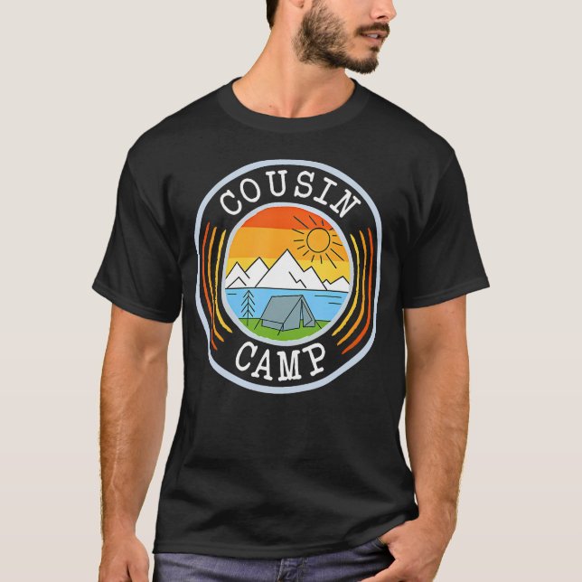 Cousin Camp Camper Camping Crew Campfire Summer Va T-Shirt (Front)