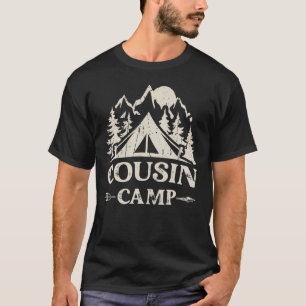 Cousin Camp Friends Summer Travel Family Camping V T-Shirt