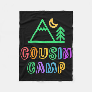 Cousin Camp Mountain Forest Best Camping Besties E Fleece Blanket