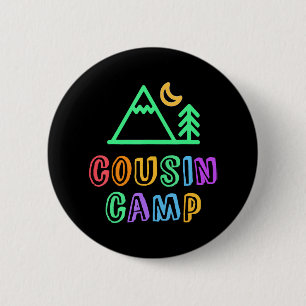 COUSIN CAMP Mountain Forest Best Camping Ever 6 Cm Round Badge